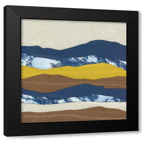 Mountain Series #20 Black Modern Wood Framed Art Print with Double Matting by Rau, Lorelle