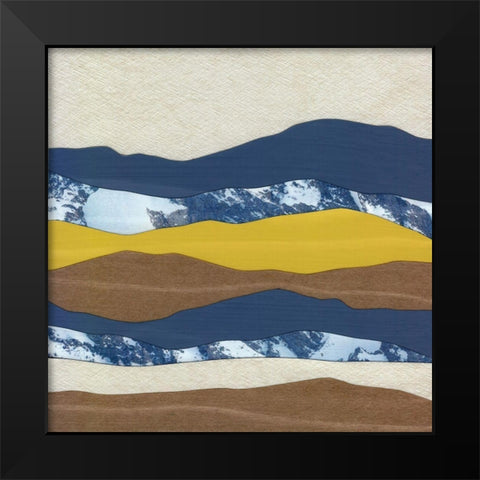 Mountain Series #20 Black Modern Wood Framed Art Print by Rau, Lorelle