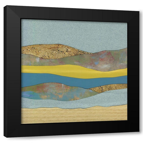 Mountain Series #24 Black Modern Wood Framed Art Print by Rau, Lorelle