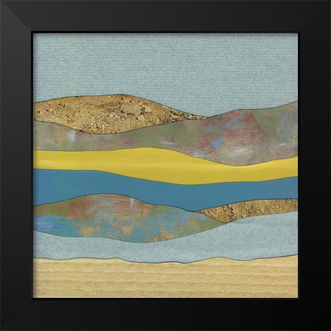 Mountain Series #24 Black Modern Wood Framed Art Print by Rau, Lorelle