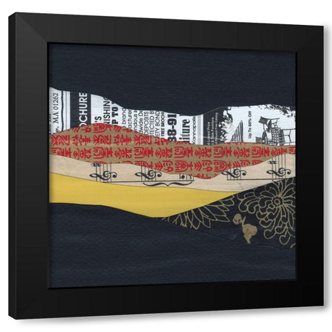 Mountain Series #70 Black Modern Wood Framed Art Print with Double Matting by Rau, Lorelle