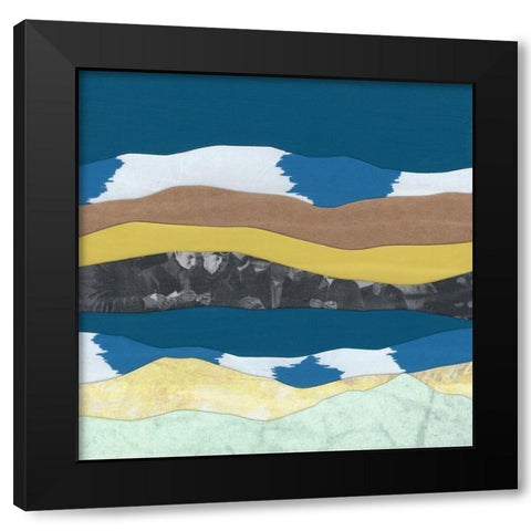 Mountain Series #87 Black Modern Wood Framed Art Print with Double Matting by Rau, Lorelle