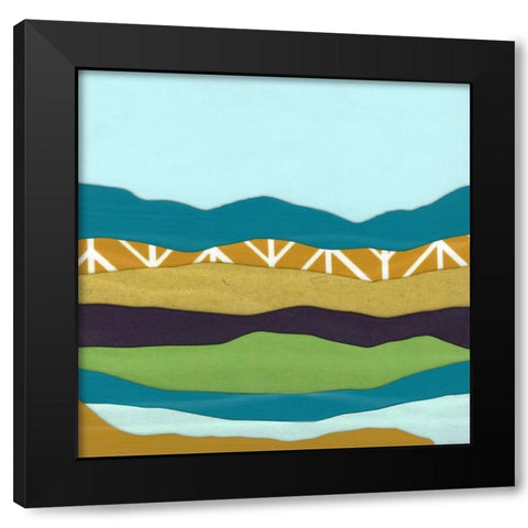 Mountain Series #94 Black Modern Wood Framed Art Print by Rau, Lorelle