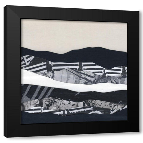 Mountain Series #104 Black Modern Wood Framed Art Print by Rau, Lorelle