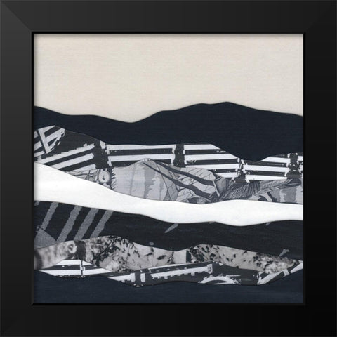 Mountain Series #104 Black Modern Wood Framed Art Print by Rau, Lorelle