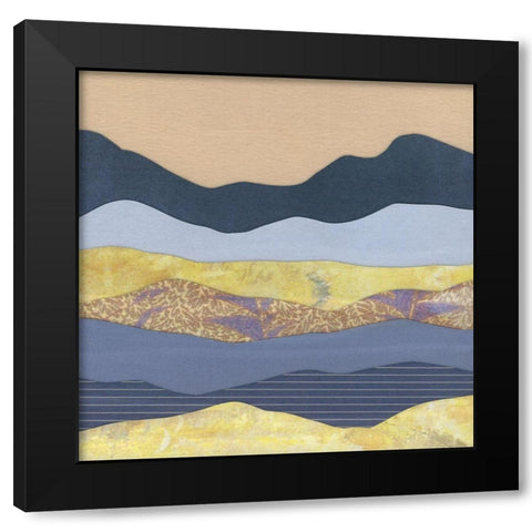 Mountain Series #107 Black Modern Wood Framed Art Print by Rau, Lorelle
