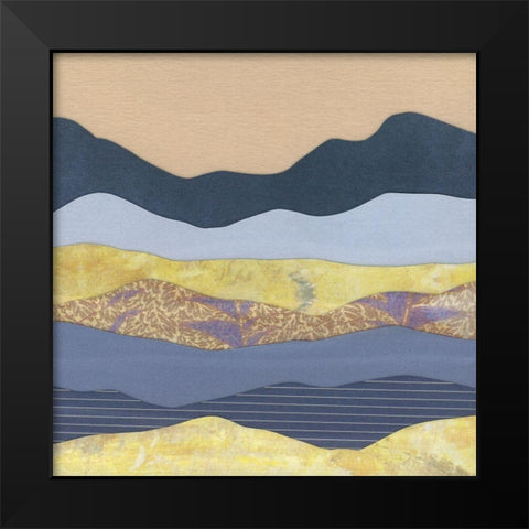 Mountain Series #107 Black Modern Wood Framed Art Print by Rau, Lorelle