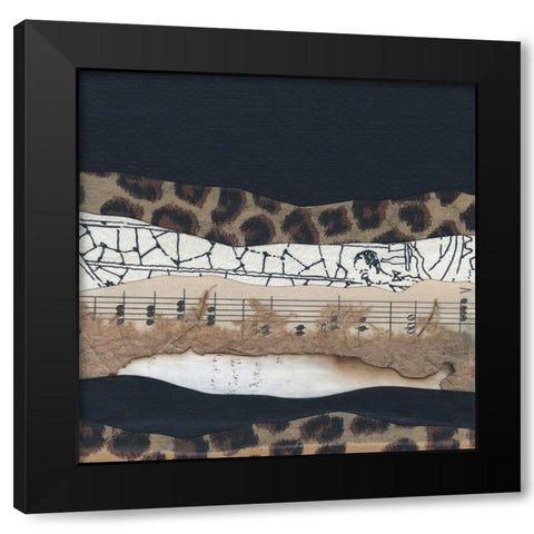 Mountain Series #127 Black Modern Wood Framed Art Print by Rau, Lorelle