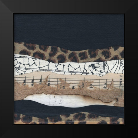 Mountain Series #127 Black Modern Wood Framed Art Print by Rau, Lorelle