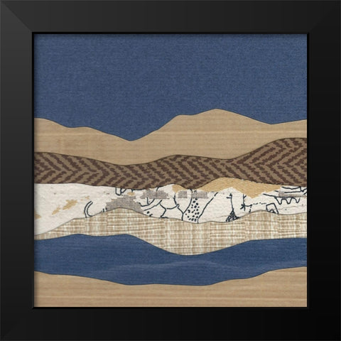 Mountain Series #129 Black Modern Wood Framed Art Print by Rau, Lorelle