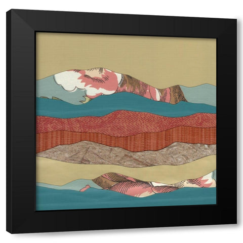 Mountain Series #134 Black Modern Wood Framed Art Print by Rau, Lorelle