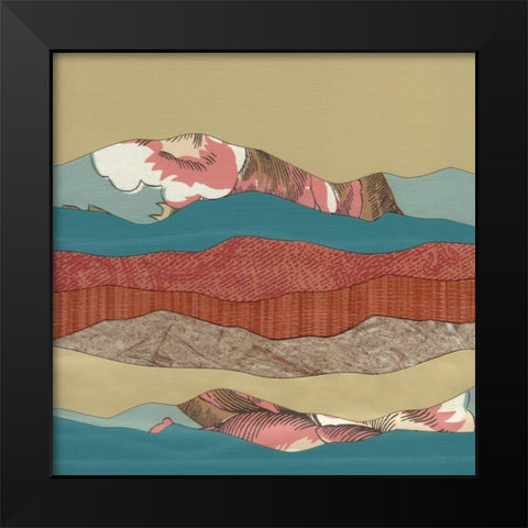 Mountain Series #134 Black Modern Wood Framed Art Print by Rau, Lorelle