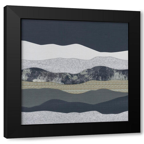 Mountain Series #138 Black Modern Wood Framed Art Print by Rau, Lorelle