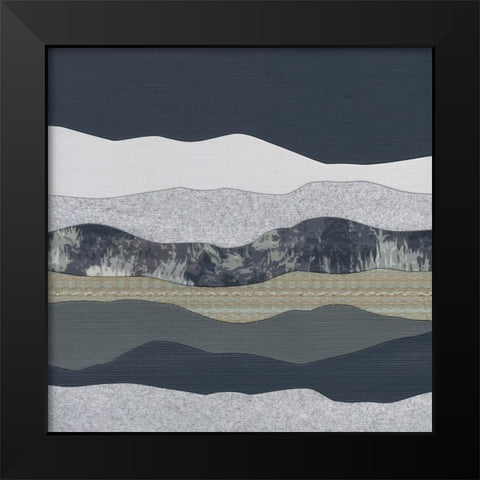 Mountain Series #138 Black Modern Wood Framed Art Print by Rau, Lorelle