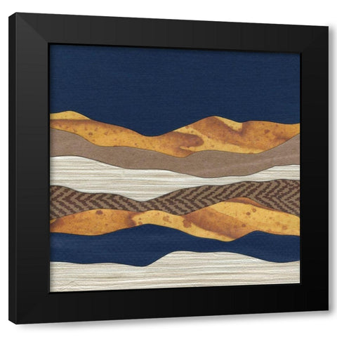Mountain Series #145 Black Modern Wood Framed Art Print with Double Matting by Rau, Lorelle