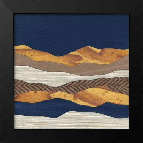 Mountain Series #145 Black Modern Wood Framed Art Print by Rau, Lorelle
