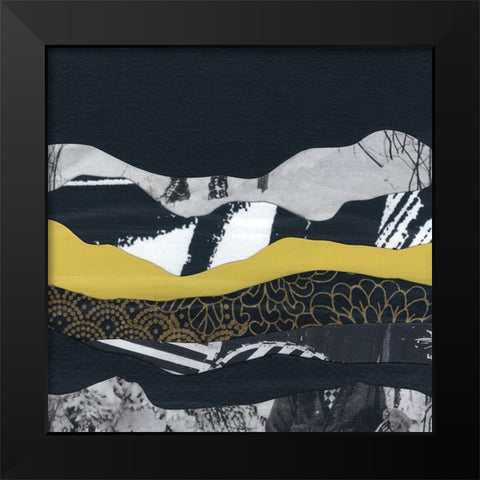Mountain Series #149 Black Modern Wood Framed Art Print by Rau, Lorelle
