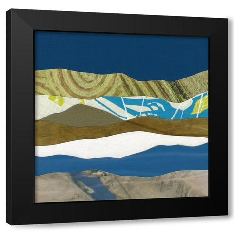 Mountain Series #163 Black Modern Wood Framed Art Print by Rau, Lorelle