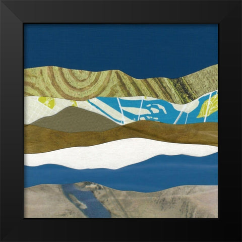 Mountain Series #163 Black Modern Wood Framed Art Print by Rau, Lorelle