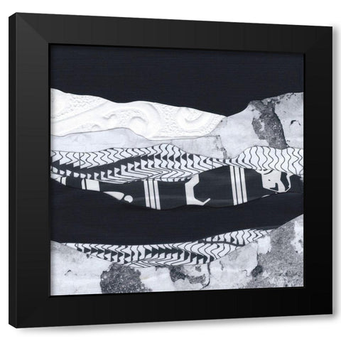 Mountain Series #180 Black Modern Wood Framed Art Print with Double Matting by Rau, Lorelle