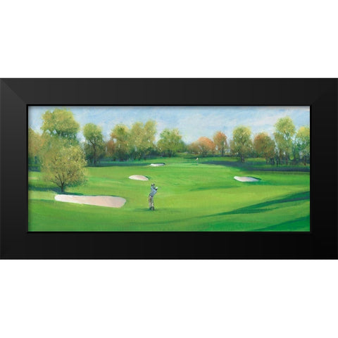 Fairway Shot II Black Modern Wood Framed Art Print by OToole, Tim