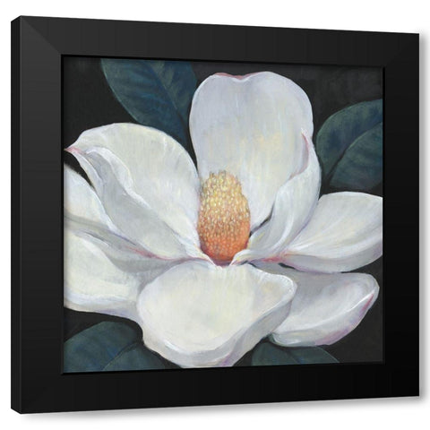 Blooming Magnolia I Black Modern Wood Framed Art Print with Double Matting by OToole, Tim