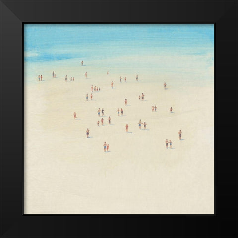 Beach Time I Black Modern Wood Framed Art Print by OToole, Tim