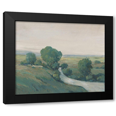 Running Creek I Black Modern Wood Framed Art Print with Double Matting by OToole, Tim