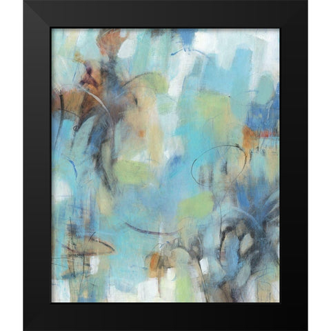 Mingle I Black Modern Wood Framed Art Print by OToole, Tim