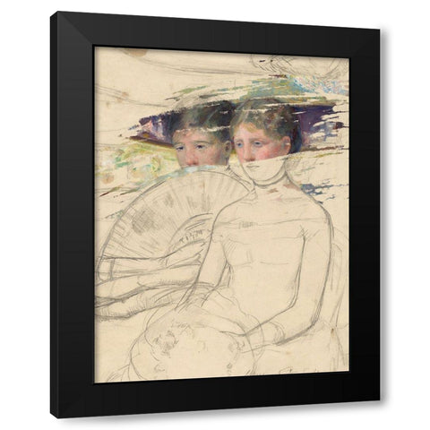 Masked Masters (At the Opera) Black Modern Wood Framed Art Print by Green, Jacob
