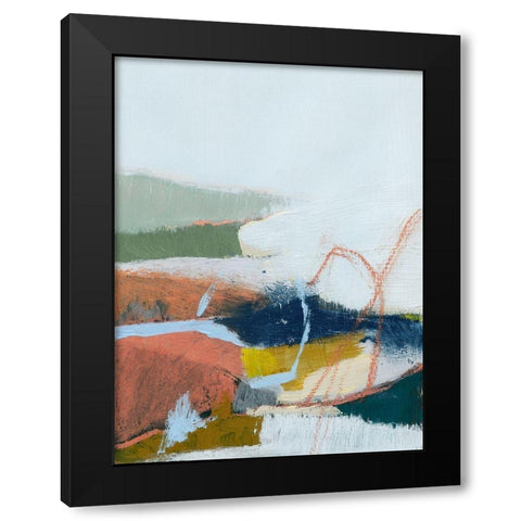 Tidal Patchwork I Black Modern Wood Framed Art Print with Double Matting by Barnes, Victoria