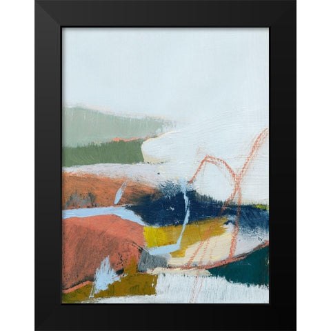 Tidal Patchwork I Black Modern Wood Framed Art Print by Barnes, Victoria