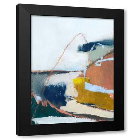 Tidal Patchwork II Black Modern Wood Framed Art Print by Barnes, Victoria