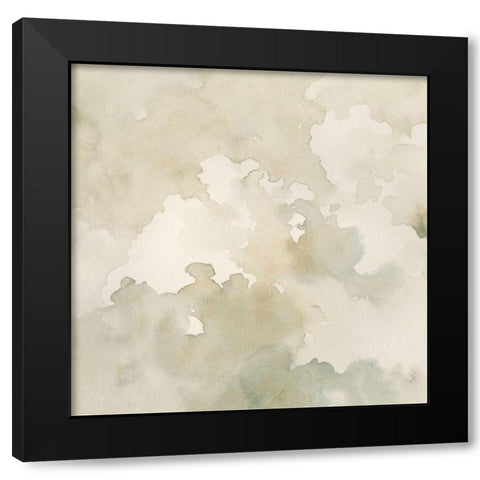 Warm Clouds Abstract I Black Modern Wood Framed Art Print with Double Matting by Caroline, Emma