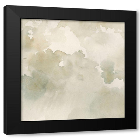 Warm Clouds Abstract II Black Modern Wood Framed Art Print with Double Matting by Caroline, Emma