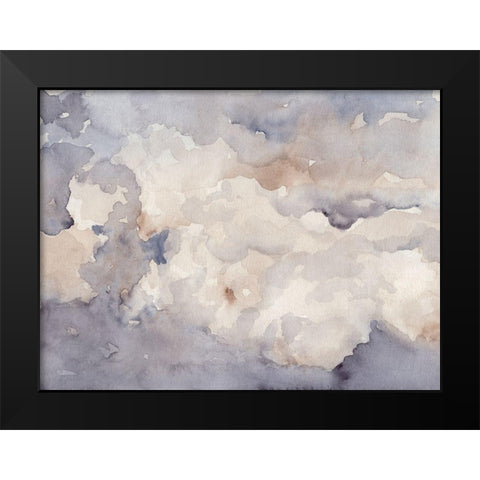 Clouds in Neutral II Black Modern Wood Framed Art Print by Parker, Jennifer Paxton