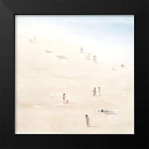 Beach Goers I Black Modern Wood Framed Art Print by Popp, Grace