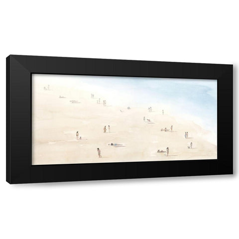 Beach Goers III Black Modern Wood Framed Art Print with Double Matting by Popp, Grace