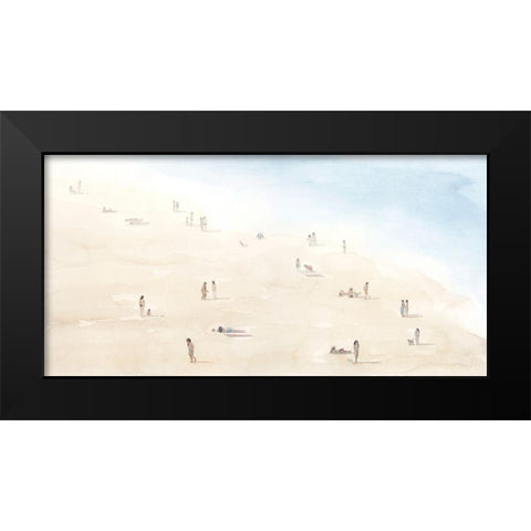 Beach Goers III Black Modern Wood Framed Art Print by Popp, Grace