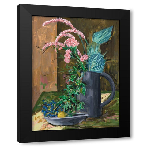 Still Life Bouquet II Black Modern Wood Framed Art Print with Double Matting by Wang, Melissa