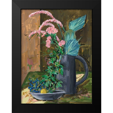 Still Life Bouquet II Black Modern Wood Framed Art Print by Wang, Melissa