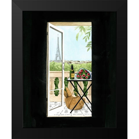 Terrace in Paris I Black Modern Wood Framed Art Print by Popp, Grace