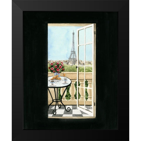 Terrace in Paris II Black Modern Wood Framed Art Print by Popp, Grace