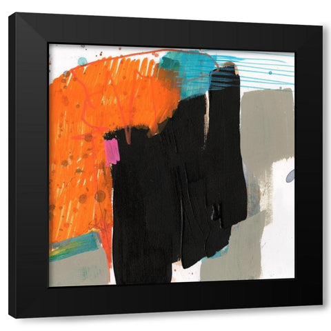 Primary Action IV Black Modern Wood Framed Art Print by Goldberger, Jennifer