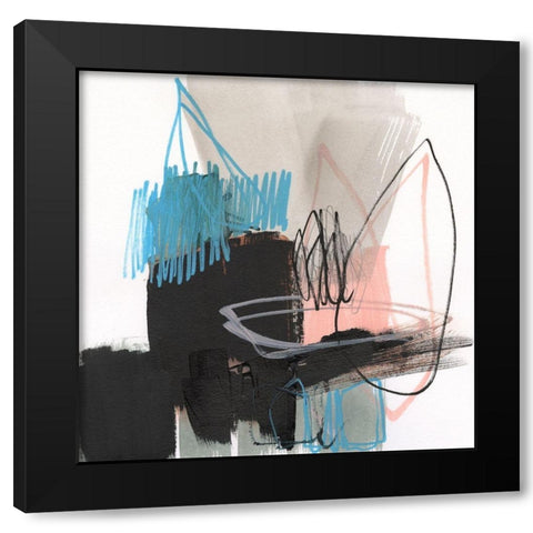 Linear Instinct I Black Modern Wood Framed Art Print by Goldberger, Jennifer