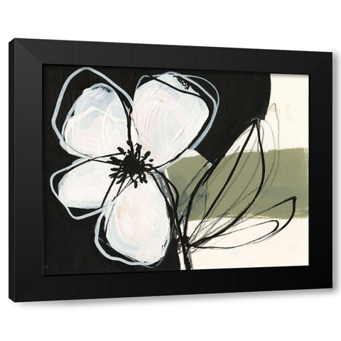 Floral Synergy VI Black Modern Wood Framed Art Print by Goldberger, Jennifer