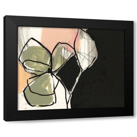 Floral Synergy VIII Black Modern Wood Framed Art Print with Double Matting by Goldberger, Jennifer