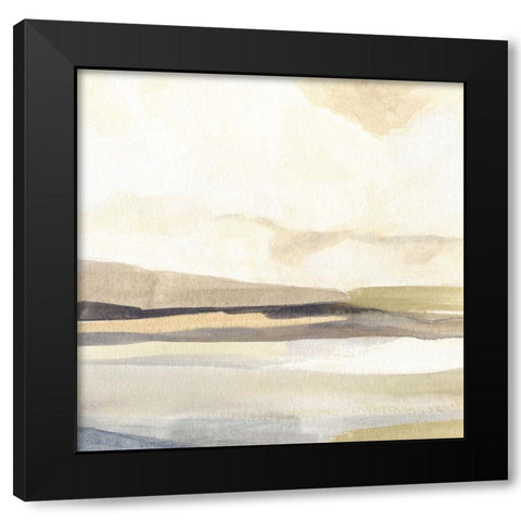 Slate Horizon III Black Modern Wood Framed Art Print by Warren, Annie