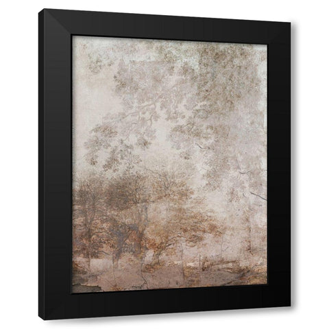 Fresco Collage I Black Modern Wood Framed Art Print with Double Matting by Barnes, Victoria