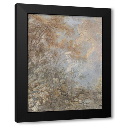 Forest Fresco I Black Modern Wood Framed Art Print with Double Matting by Barnes, Victoria